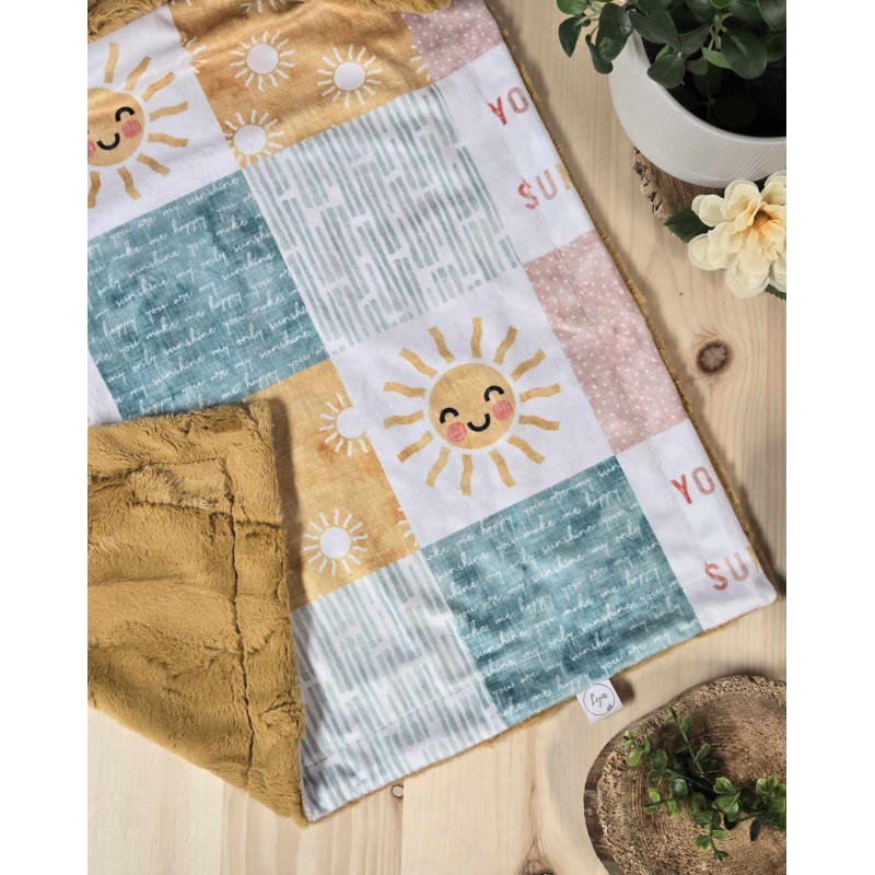 You are my sunshine - Ready to ship - Blanket - Gold